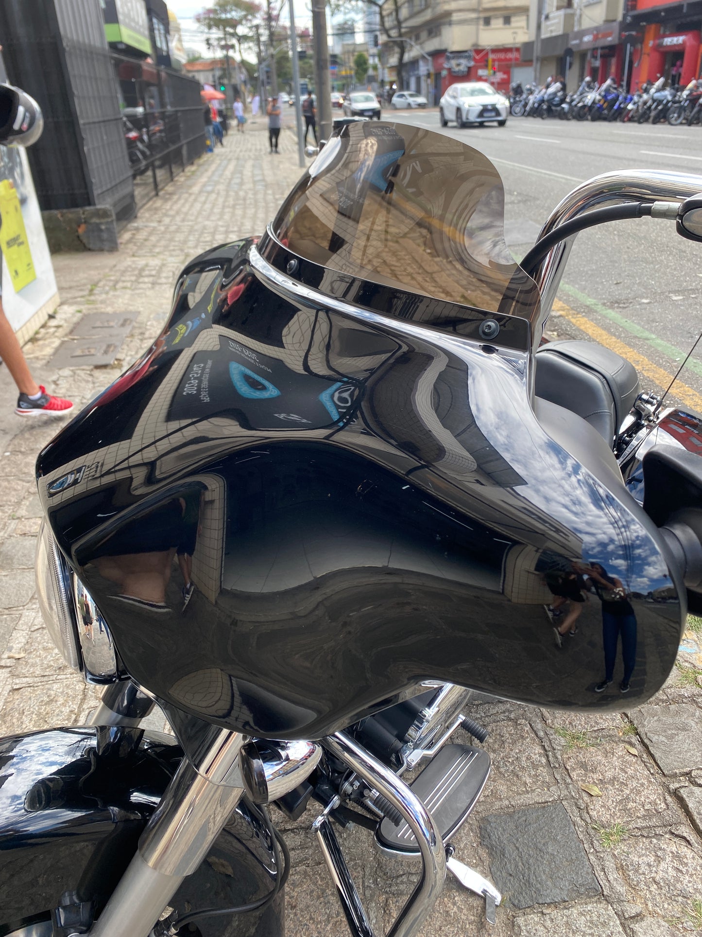 PARA BRISA BOLHA HARLEY DAVIDSON ELECTRA/ STREET/ ULTRA GLIDE ATÉ 13