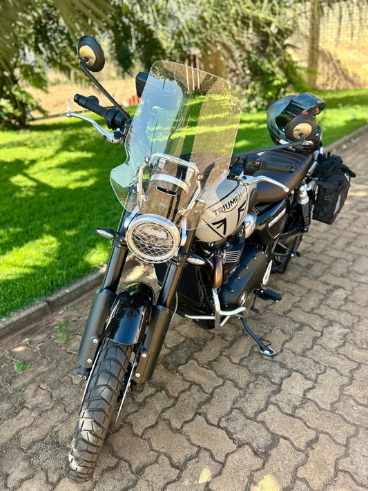 ACRILICO DE REPOSIÇÃO - PARA BRISA BOLHA TRIUMPH SCRAMBLER 1200 22/24 SUP. ALTO