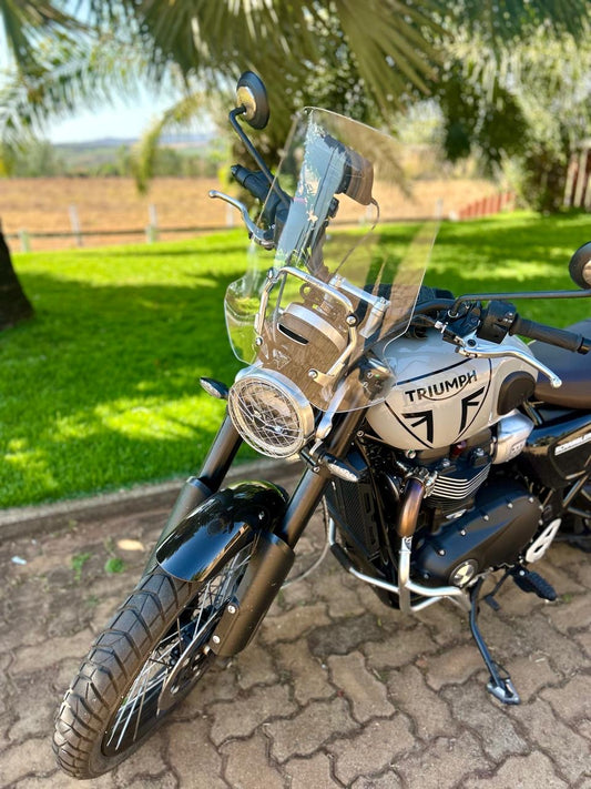 ACRILICO DE REPOSIÇÃO - PARA BRISA BOLHA TRIUMPH SCRAMBLER 1200 22/24 SUP. ALTO
