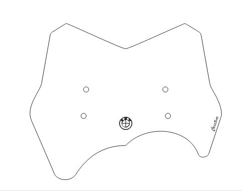 PARA BRISA BOLHA BMW G 650 GS MODELO ORIGINAL 12/19
