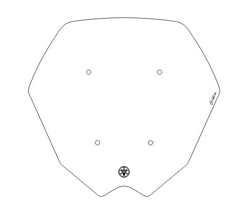 PARA BRISA BOLHA YAMAHA N MAX 160 25/26 MODELO ORIGINAL