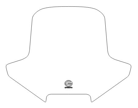 PARA BRISA BOLHA CFMOTO IBEX 450 2026 MODELO ORIGINAL