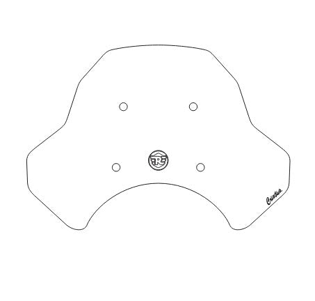 PARA BRISA BOLHA ROYAL ENFIELD HIMALAYAN 450 2025 MODELO ORIGINAL