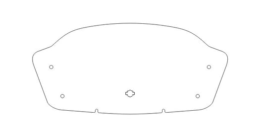 PARA BRISA BOLHA HARLEY DAVIDSON STREET GLIDE 24/25 MODELO ORIGINAL. SUP. BAIXO