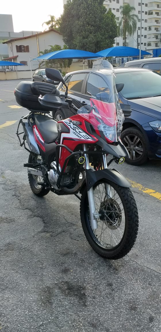 PARA BRISA (BOLHA) HONDA + DEFLETOR + PROTETOR DE FAROL XRE 300 19/23