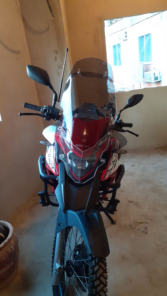 PARA BRISA (BOLHA) HONDA + DEFLETOR + PROTETOR DE FAROL XRE 300 19/23