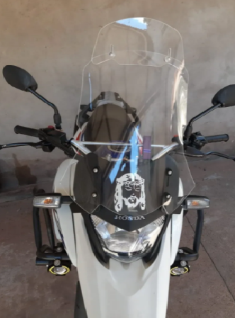 PARA BRISA BOLHA HONDA XRE 300 MOD 2 + DEFLETOR DE BOLHA 09/18