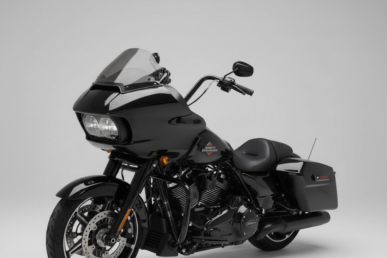 PARA BRISA BOLHA HARLEY DAVIDSON ROAD GLIDE 24/26 MODELO C/ QUEBRA VENTO