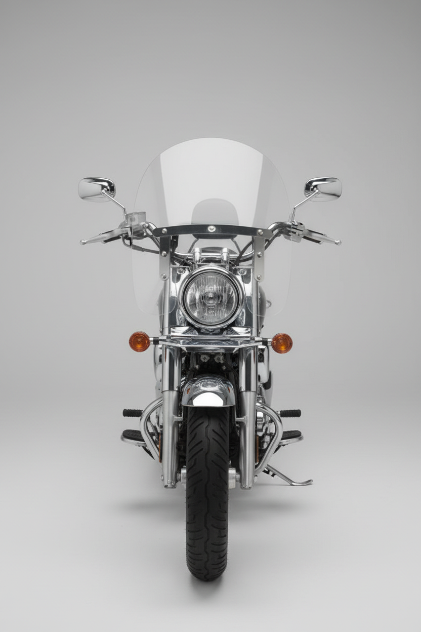 PARA BRISA BOLHA UNIVERSAL MODELO HD COM ACABAMENTO FRONTAL