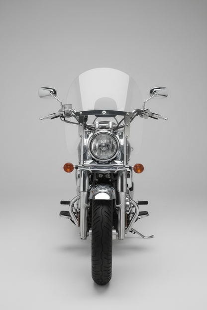 PARA BRISA BOLHA UNIVERSAL MODELO HD COM ACABAMENTO FRONTAL