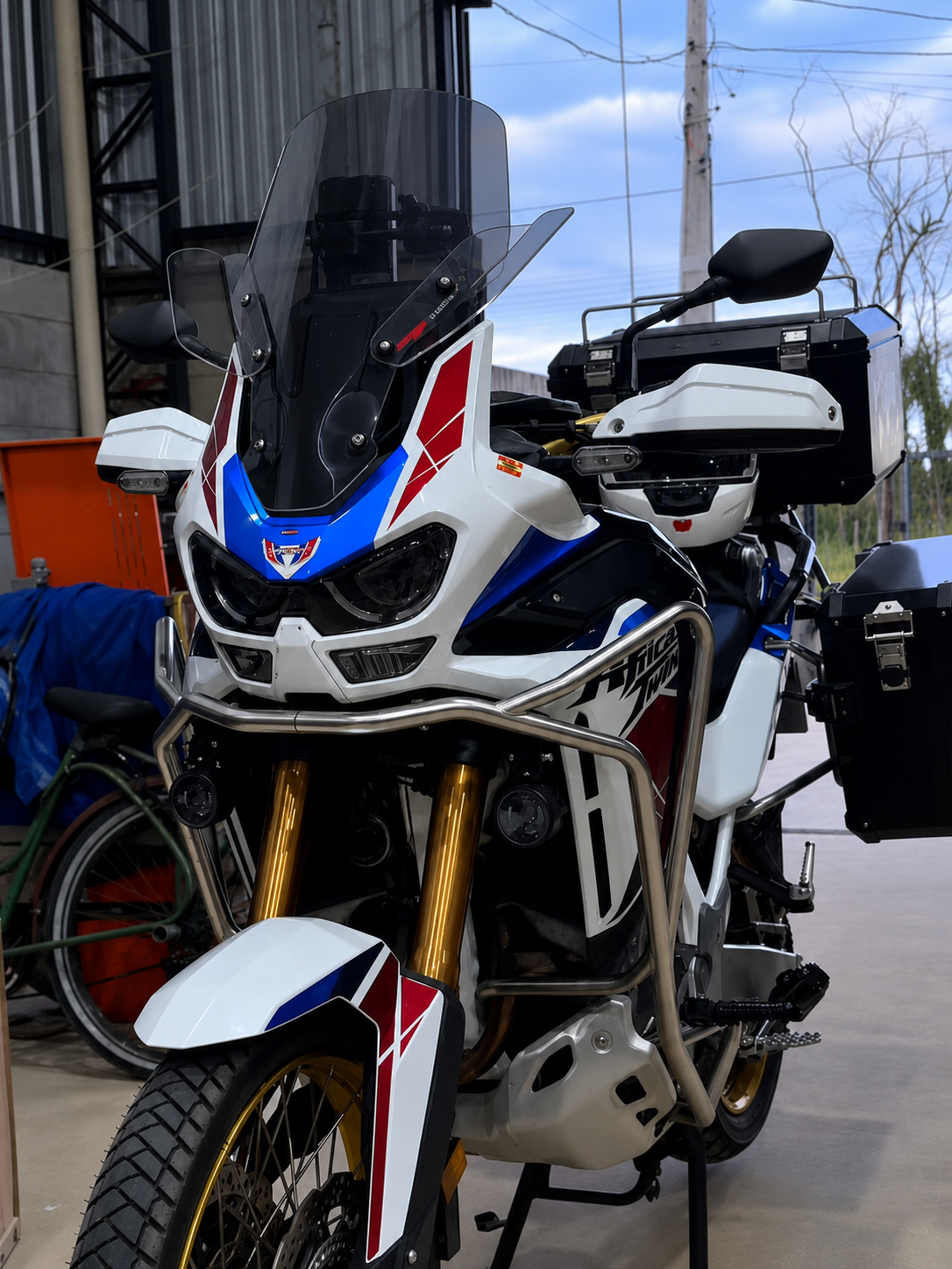 DEFLETOR DE PARA BRISA BOLHA LATERAL HONDA AFRICA TWIN