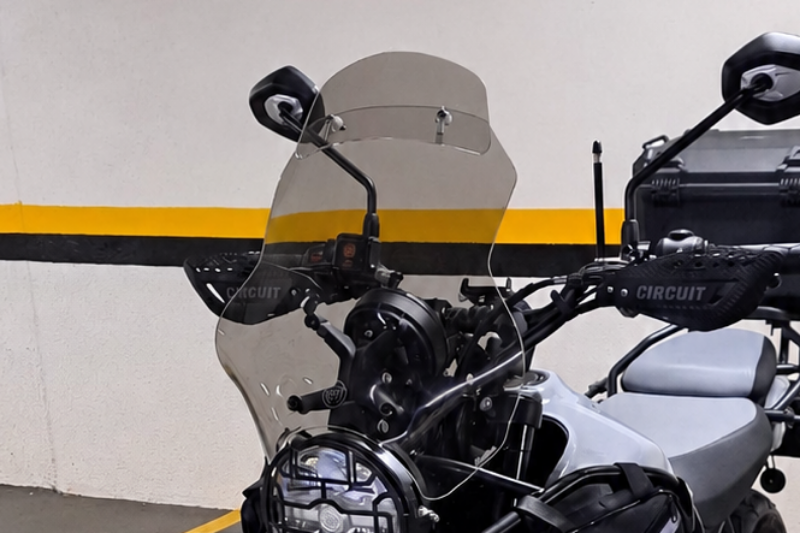 PARA BRISA BOLHA ROYAL ENFIELD HIMALAYAN 450  + DEFLETOR DE BOLHA 2025