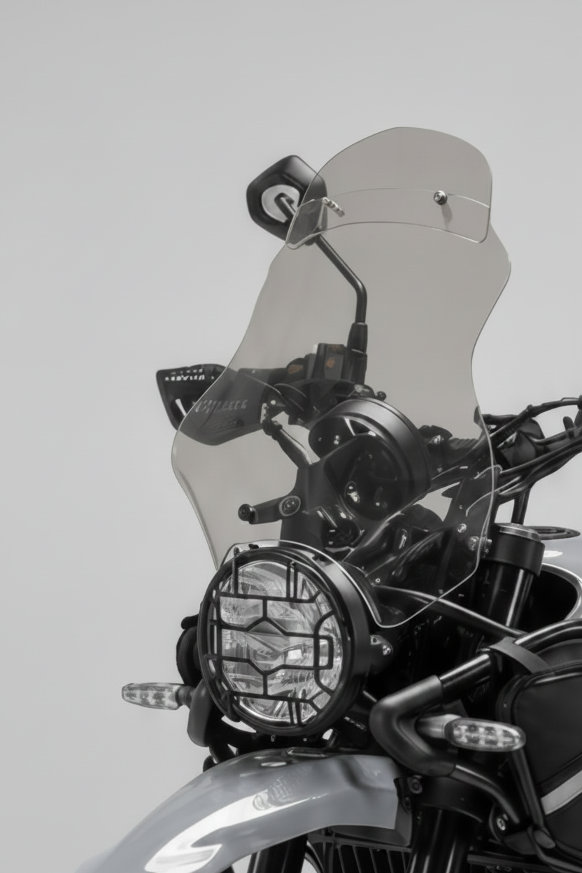 PARA BRISA BOLHA ROYAL ENFIELD HIMALAYAN 450  + DEFLETOR DE BOLHA 2025