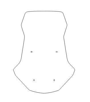 PARA BRISA BOLHA HONDA X ADV 750 23/25 MODELO ORIGINAL