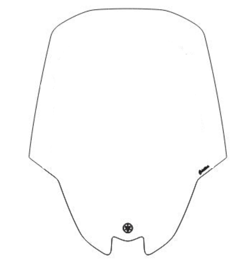 PARA BRISA BOLHA YAMAHA X MAX 300 20/26 + ALTA + LARGA