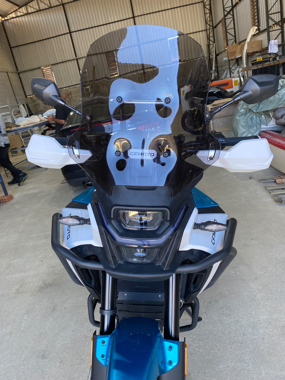 BARA BRISA BOLHA CFMOTO IBEX 450 2026 MODELO ALTO