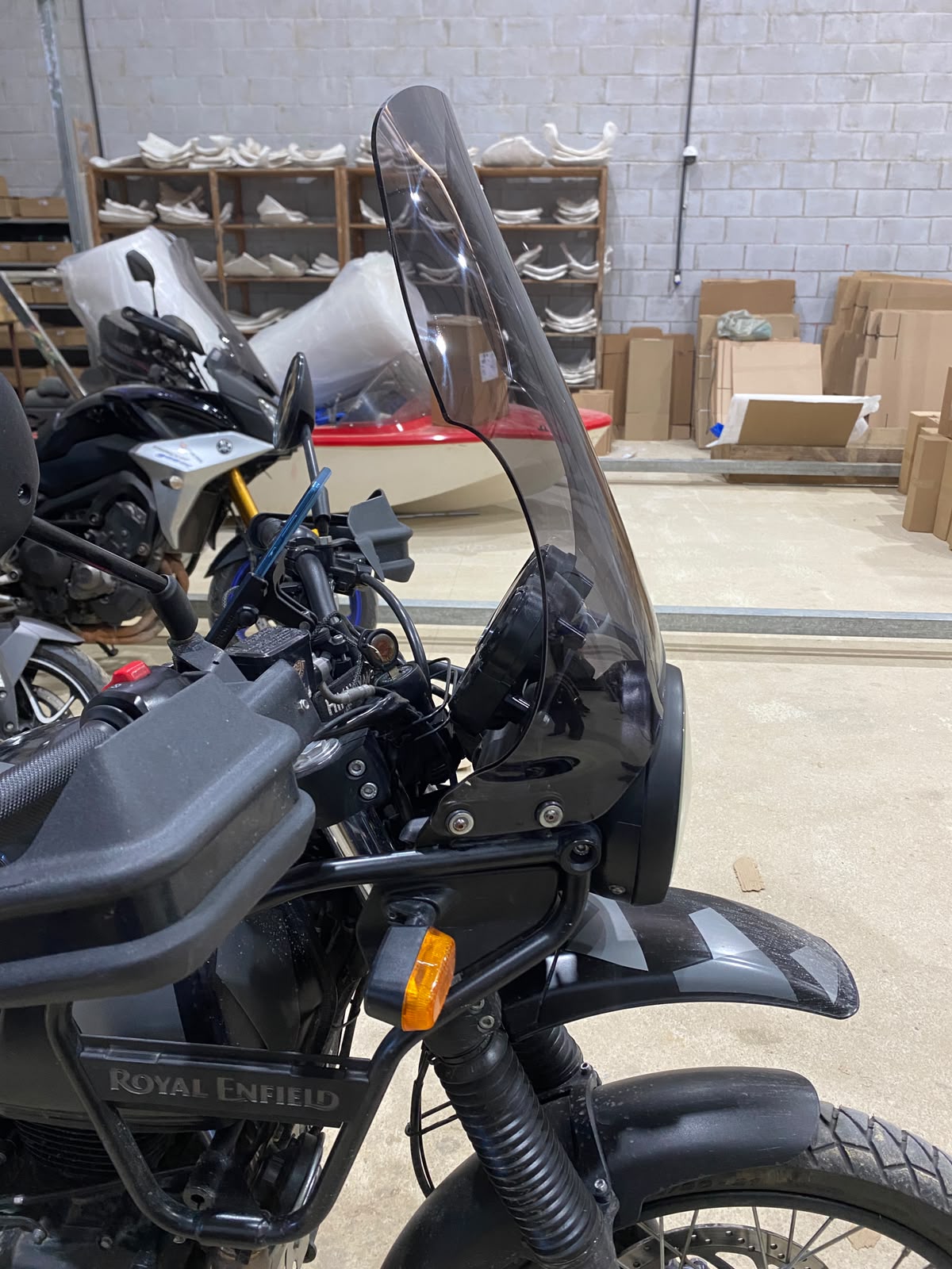 PARA BRISA BOLHA ROYAL ENFIELD HIMALAYAN 411 CC 22/24