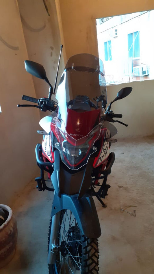 PARA BRISA BOLHA HONDA + DEFLETOR + PROTETOR DE FAROL XRE 300 19/23